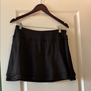 Kyodan Black Two-tier Tennis Skirt